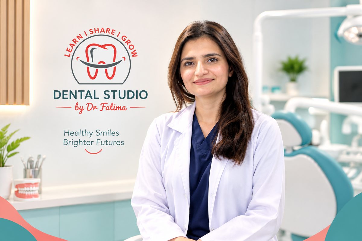Dr Fatima, BDS, Chief Dental Surgeon and founder of the clinic in Satellite Town, Rawalpindi